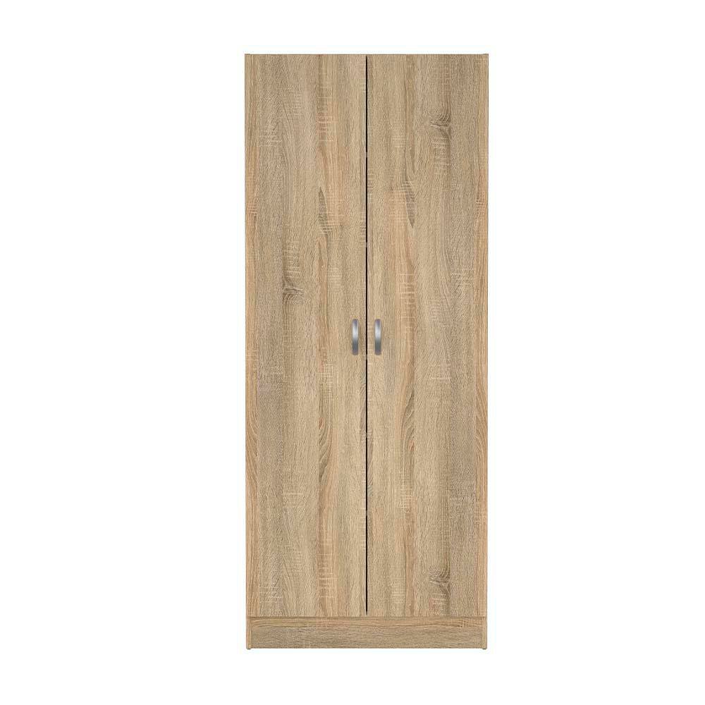 Armario de 2 Puertas 69.2 x 34.6 x 170 Cm Color Café Claro
