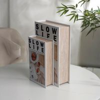 Caja de Libros 2 Pzas 27x18x7 Cm