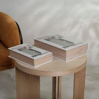 Caja de Libros 2 Pzas 27x18x7 Cm