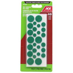 Almohadillas Protectoras Fieltro Verde 46 Unidades - Ace