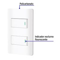 Interruptor 2 Polos 1 Modulo Lisboa Blanco - Volteck