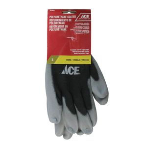 Guantes de Poliuretano Negro y Gris Talla S