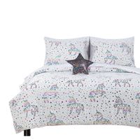 Set de Edredón 8 Pzas Full Multicolor Unicornios Matrimonial - Koala