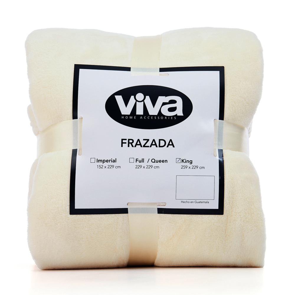 Frazada de Microfibra Suave Color Vainilla - Varios Tamaños Imperial