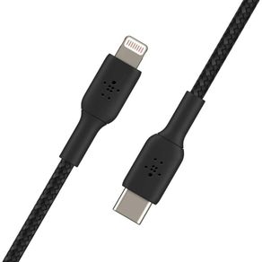 Cable Trenzado USB-C a Lightning 1 M Negro