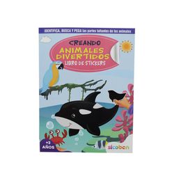 Libro de Stickers Creando Animalitos Divertidos
