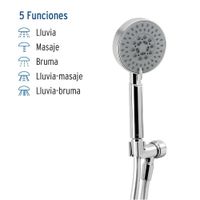 Regadera Manual 5 Funciones Element Cromo