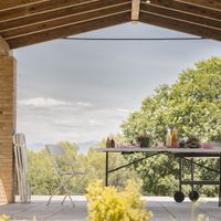 Mesa de Exterior Plegable Oskar Blanca 182X75X74 Cm