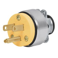 Espiga Tipo B 125V 15A Plateada - Volteck