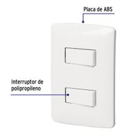 Interruptor 3 Vías Italiana Blanco - Volteck