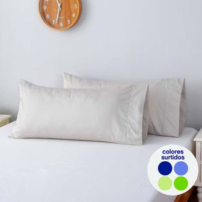 Set de 2 Sobrefundas Estándar de 300 Hilos Colores Surtidos