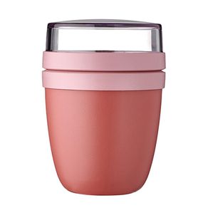 Recipiente Mini para Lonchera 2 Compartimientos Rosado