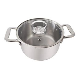 Olla de Acero Inoxidable con Tapa 24 Cm