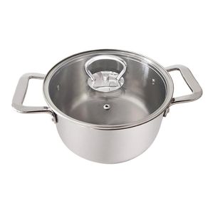 Olla de Acero Inoxidable con Tapa 24 Cm