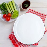 Plato para Cena de Vidrio Templado 10.2 Plg