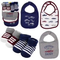 Set de Babero y Calcetines para Niño 5 Pzas