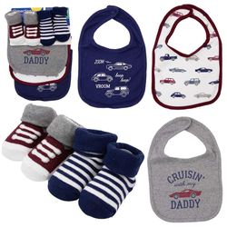Set de Babero y Calcetines para Niño 5 Pzas