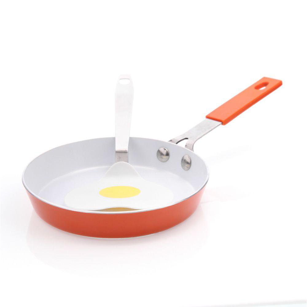 Sartén con Espátula Antiadherente - Varios Colores Naranja