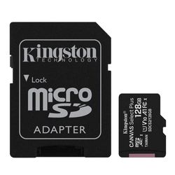 #MEMORIA MICRO SD 128GB CANVAS PLUS KING