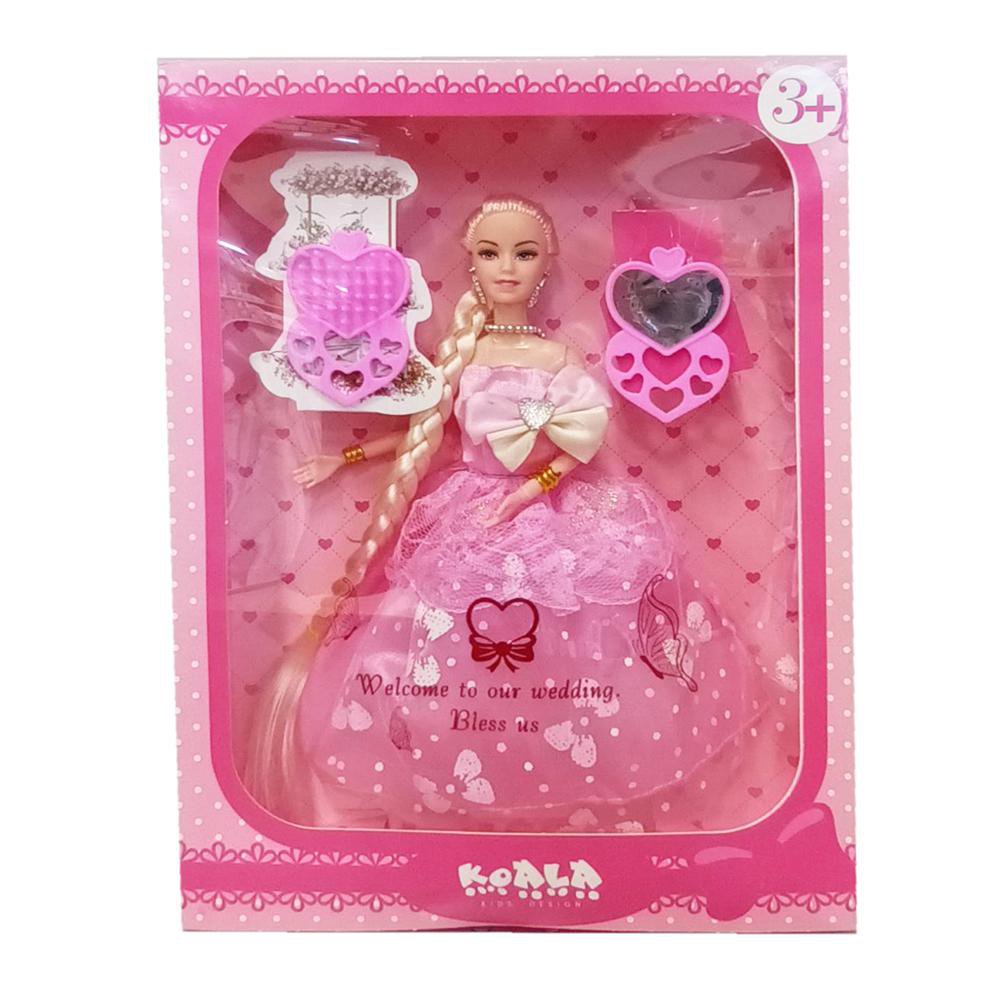 Muñeca Princesa de 30 Cm con Vestido Rosa y Accesorios 3+ Años Muñeca Princesa con Vestido…