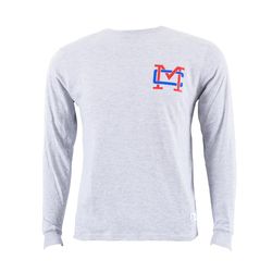 Playera Manga Larga Gris Monograma Municipal - Varias Tallas
