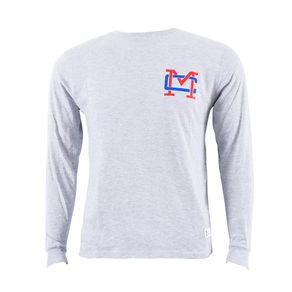 Playera Manga Larga Gris Monograma Municipal - Varias Tallas