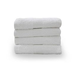 Set de 4 Toallas de Manos Hotel Blancas