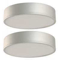 Set de 2 Plafones Modernos Plateados