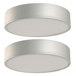 Set de 2 Plafones Modernos Plateados