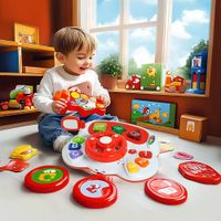 Juguete Volante de Aprendizaje con Luces y Sonidos para Bebés