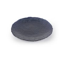 Plato de Vidrio para Postre Azul 8.3 Plg