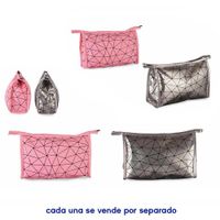Set de Cosmetiqueras  Rectangulares de Viaje Colores Surtidos