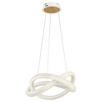 Lámpara de Colgar Nudo Blanco y Madera