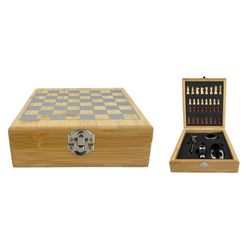 Set de 5 Pzas de Bar con Juego de Ajedrez 18x14.8x4.8 Cm