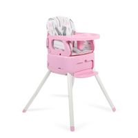 Silla Alta para Bebé Convertible y Segura Rosa 3 en 1