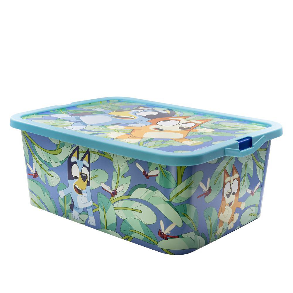 Caja Organizadora Infantil con Cierre Tipo Clic de 13 L Diseño Bluey para Guardar Juguetes…