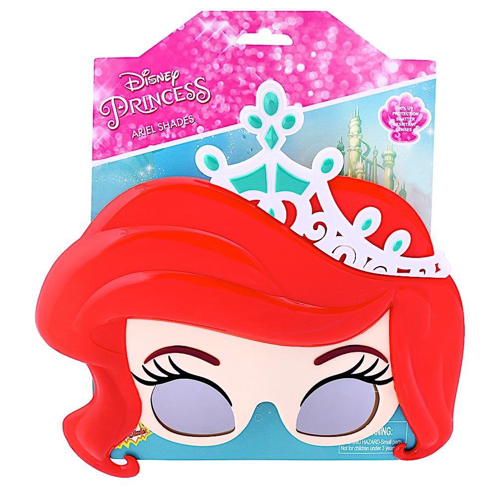 Lentes de Sol con Diseño de Ariel de Disney Princesas Gafas de Sol con Tiara de Ariel para Niños