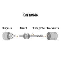 Broca Sierra Bimetálica de 3 1/4 Plg