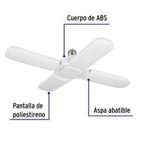 Bombilla Led 32W Tipo Ventilador, 4 Aspa - Volteck