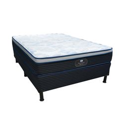 Set de Cama Colchón + Base BackGuard Euro Top Firm - Varios Tamaños