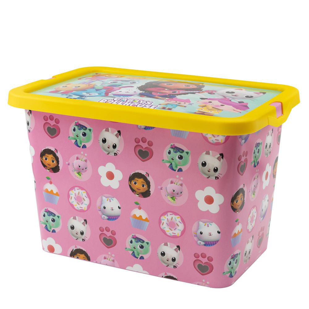 Caja Organizadora Infantil Click 7 L Diseño Gabby's Dollhouse Caja de Almacenamiento Click…
