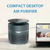 Mini Purificador de Ambiente para Escritorio Gris