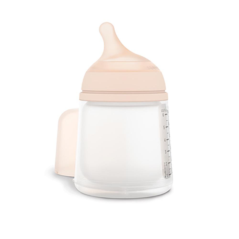 Pacha Zero Zero Anticólicos con Mamón de Flujo Adaptable de 180 mL para 0+ Meses Color Bei…