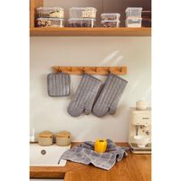 Set de 4 Piezas para Cocina Color Gris