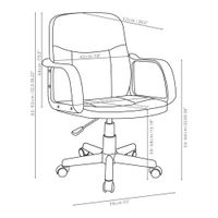 Silla Negra de Altura Ajustable para Oficina Mayer