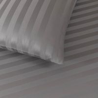 Set de Sábanas Gris Stripe Bamboo - Varios Tamaños
