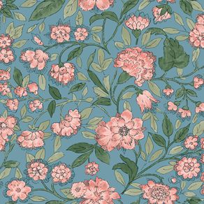Papel Tapiz Josephine Trail Azul Claro 0.53 x 10.05 M