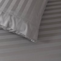 Set de Sábanas Gris Stripe Bamboo - Varios Tamaños