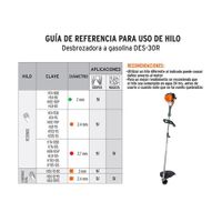 Desbrozadora A Gasolina De 30CC -Truper