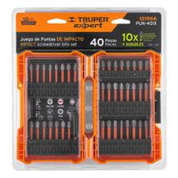 Set De Puntas DE Impacto Mixtas 40 Pzas - Truper Expert